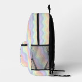 Sac À Dos Imprimé Vagues Arc-en-Ciel Pastel (Droite)