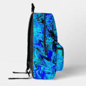 Sac À Dos Imprimé Vagues Bleues (Gauche)