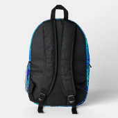 Sac À Dos Imprimé Vagues Bleues (Verso)