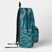 Sac À Dos Imprimé Vagues de l'océan émeraude (Gauche)