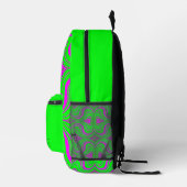 Sac À Dos Imprimé Vagues et Fusions fluorescentes (Droite)