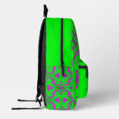 Sac À Dos Imprimé Vagues et Fusions fluorescentes (Gauche)