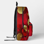 Sac À Dos Imprimé Valentines dorées et rouges (Gauche)
