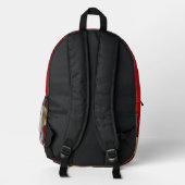 Sac À Dos Imprimé Valentines dorées et rouges (Verso)