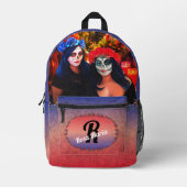 Sac À Dos Imprimé Vallarta Catrinas avec fleurs et bougies 1718 (Recto)