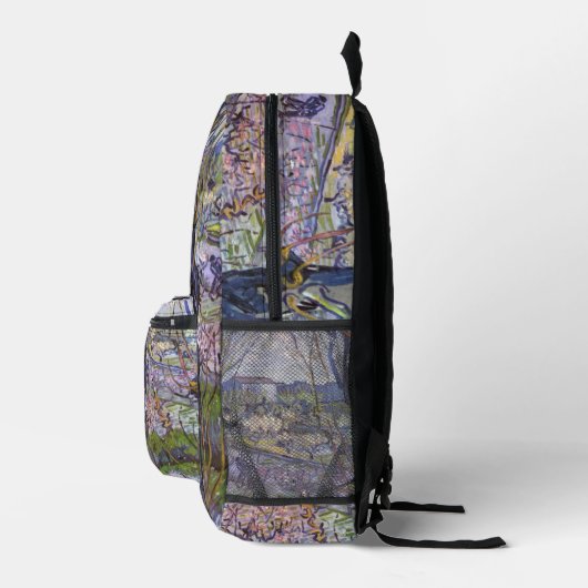 Sac À Dos Imprimé Van Gogh Vue Arles Jardin Fleuri (Droite)