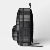 Sac À Dos Imprimé VARIANT Tartan Abstraction B/W (Droite)