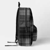 Sac À Dos Imprimé VARIANT Tartan Abstraction B/W (Gauche)