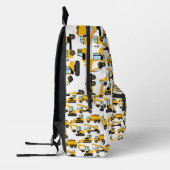Sac À Dos Imprimé Véhicules de construction jaunes (Gauche)
