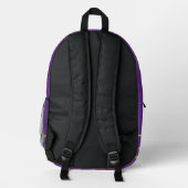 Sac À Dos Imprimé Velours Avec Jaune (Verso)