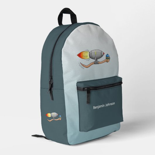 Sac À Dos Imprimé Ver de fusée (Coin arrière gauche)