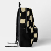 Sac À Dos Imprimé Vérification rétro Tan Wavy (Gauche)