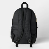 Sac À Dos Imprimé Vérification rétro Tan Wavy (Verso)