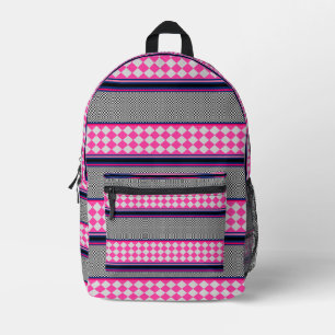 Sac À Dos Imprimé Vérifier les bandes Kite Mixte Motif Design