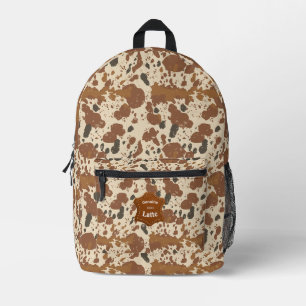 Sac À Dos Imprimé Véritable latte 100% Esthétique café en cuir de