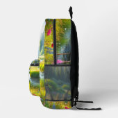 Sac À Dos Imprimé Vert fleur sauvage (Droite)