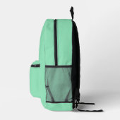 Sac À Dos Imprimé vert marin - personnalisé (Droite)
