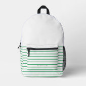 Sac À Dos Imprimé Vert Tendance Moderne Minimal Simple (Recto)