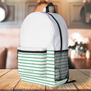 Sac À Dos Imprimé Vert Tendance Moderne Minimal Simple