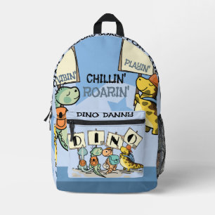 Sac À Dos Imprimé Vibes Cool à thème Dino & Amusement pour 2024