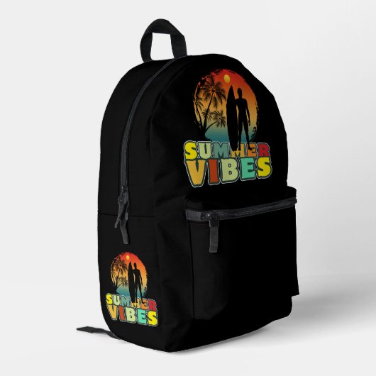 Sac À Dos Imprimé vibes d'été (Coin arrière gauche)