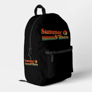 SAC À DOS IMPRIMÉ VIBES D'ÉTÉ COUCHER DE SOLEIL VINTAGE VACANCES
