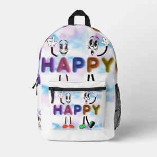 Sac À Dos Imprimé Vibes joyeuses
