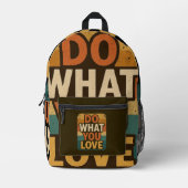 Sac À Dos Imprimé Vibes Rétro - Faites ce que vous aimez (Recto)