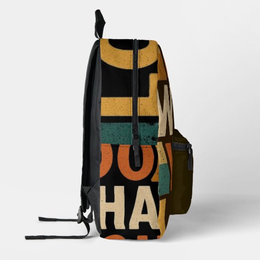 Sac À Dos Imprimé Vibes Rétro - Faites ce que vous aimez (Gauche)