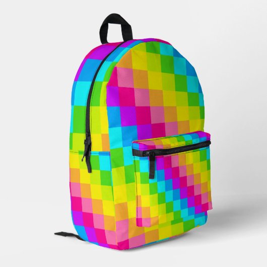 Sac À Dos Imprimé Vibes Rétro, Style Moderne (Coin arrière gauche)