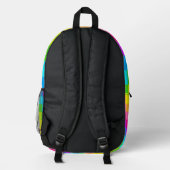 Sac À Dos Imprimé Vibes Rétro, Style Moderne (Verso)