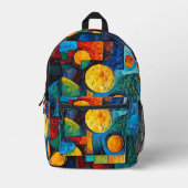 Sac À Dos Imprimé Vibrant Dreams Geometry – Bold Modern Abstract Art (Recto)