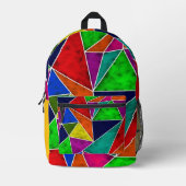 Sac À Dos Imprimé Vibrant geometric pattern (Recto)