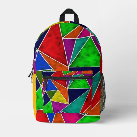 Sac À Dos Imprimé Vibrant geometric pattern (Recto)
