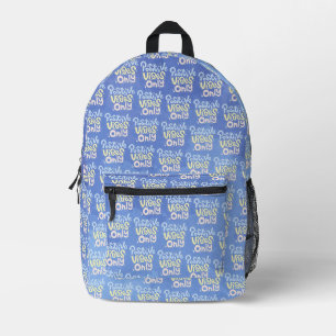 Sac À Dos Imprimé Vibrations Positives Seulement