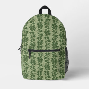 Sac À Dos Imprimé Vignes d'Hérida - vert botanique D_L motif.