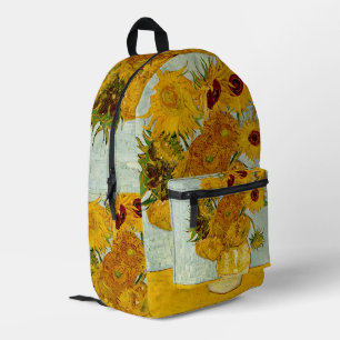 Sac À Dos Imprimé Vincent Van Gogh 12 Tournesols Impressionniste