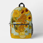 Sac À Dos Imprimé Vincent Van Gogh 12 Tournesols Impressionniste (Recto)