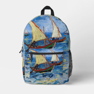 Sac À Dos Imprimé Vincent van Gogh - Marine près de Saintes-Maries
