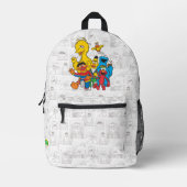 Sac À Dos Imprimé Vintage 123, rue Sésame (Recto)