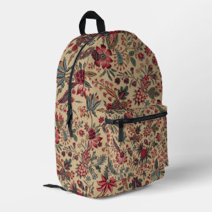 Sac À Dos Imprimé Vintage Broderie Antique Florale Ameublement