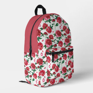 Sac À Dos Imprimé Vintage Floral de pivoine
