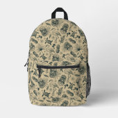 Sac À Dos Imprimé Vintage Motif tropical (Recto)