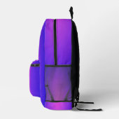 Sac À Dos Imprimé Violet (Droite)
