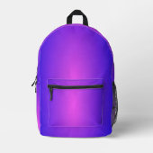 Sac À Dos Imprimé Violet (Recto)