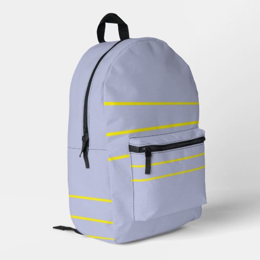 Sac À Dos Imprimé Violet givré  Jaune  (Coin arrière gauche)