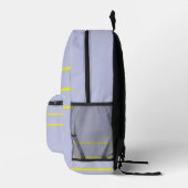 Sac À Dos Imprimé Violet givré  Jaune  (Droite)