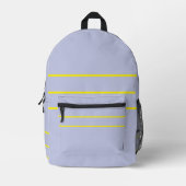 Sac À Dos Imprimé Violet givré  Jaune  (Recto)