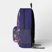Sac À Dos Imprimé Violet Paisley (Droite)
