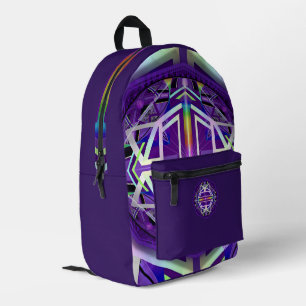 Sac À Dos Imprimé violet w3
